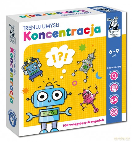 Kapitan Nauka. Trenuj umysł! Koncentracja - Magdalena Przedniczek, Joanna Zagrajek [KARTY]