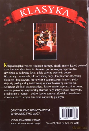 Mała księżniczka - Burnett Frances Hodgson [KSIĄŻKA]