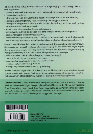 Prawo medyczne dla pielęgniarek - Dorota Karkowska [KSIĄŻKA]