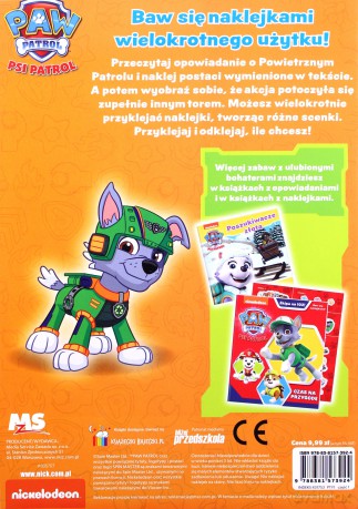 Psi Patrol. Przyklejam, odklejam Zabawa w chowanego [KSIĄŻKA]
