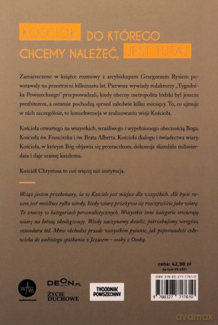 W Kościele jest miejsce dla wszystkich - Grzegorz Ryś [KSIĄŻKA]
