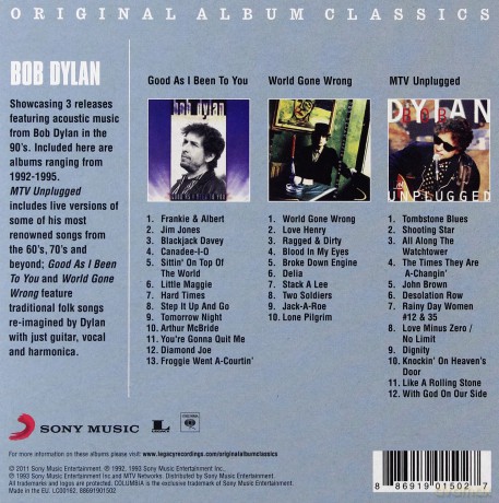 Bob Dylan: Original Album Classics [3CD]