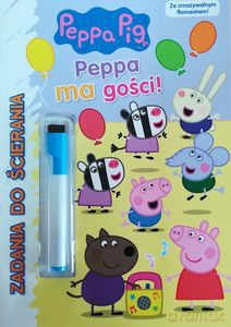 Zadania do ścierania. Peppa Pig ma gości! [KSIĄŻKA]