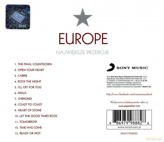 Europe: Gwiazdy XX Wieku [CD]