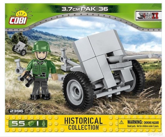 COBI 55 el. 3,7 cm Pak 36 niemiecka armata [KLOCKI]