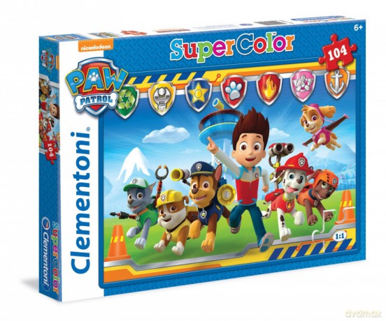 CLEMENTONI 104 el. Super Kolor Psi Patrol [PUZZLE]