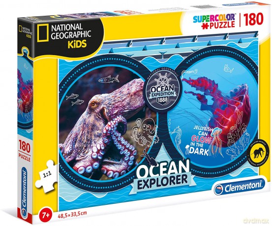CLEMENTONI 180 el. National Geographic Kids Ocean Expeditio [PUZZLE]