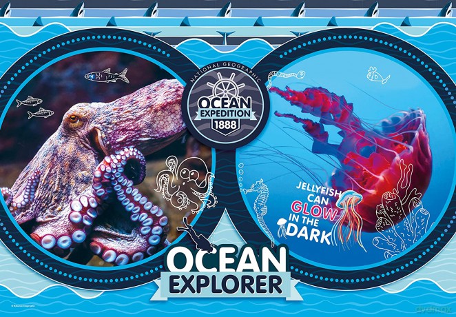 CLEMENTONI 180 el. National Geographic Kids Ocean Expeditio [PUZZLE]