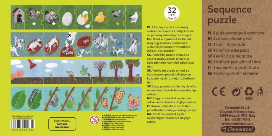 CLEMENTONI Sekwencje Cykle Życia [PUZZLE]