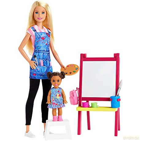 Lalka Barbie Kariera Zestaw Nauczycielka Plastyki