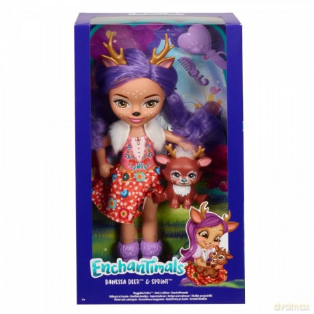 Lalka Enchantimals Duża + zwierzątko Jelonek
