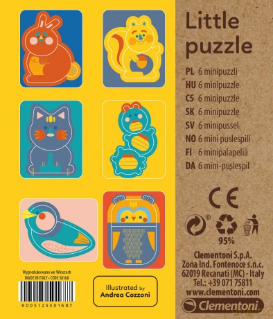 Małe Puzzle Zwierzęta