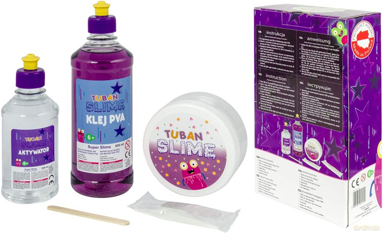 Masa plastyczna Zestaw super slime - Glow in the dark XL