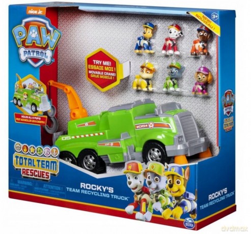 Pojazd Psi Patrol Ekipa Rocky-e go + 6 figurek