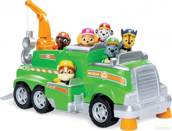 Pojazd Psi Patrol Ekipa Rocky-e go + 6 figurek