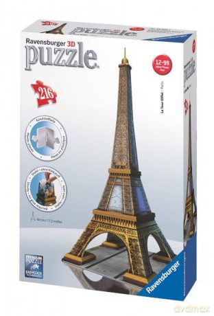 RAVENSBURGER 216 el. 3D Wieża Eifla [PUZZLE]