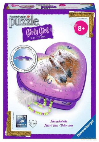 RAVENSBURGER 54 el. 3D Szkatułka konie [PUZZLE]