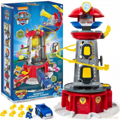 Zestaw figurek Psi Patrol Baza psiego patrolu Mighty Pups [FIGURKA]