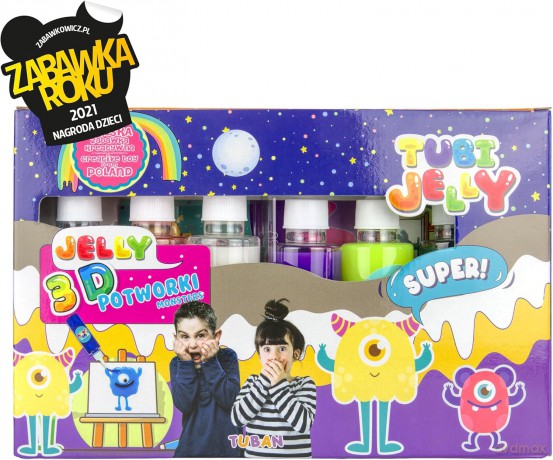 Zestaw Tubi Jelly 6 kolorów - Potworki