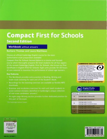 Compact First for Schools Workbook without Answers - Barbara Thomas, Laura Matthews [KSIĄŻKA]