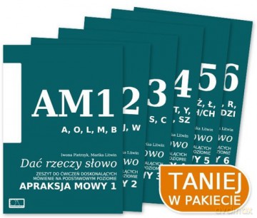 Dać rzeczy słowo Apraksja mowy 6 zeszytów - Iwona Pietrzyk, Marika Litwin [KSIĄŻKA]