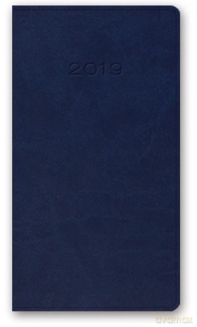 Kalendarz 2019 11T A6 kieszonkowy niebieski vivella [KALENDARZ]