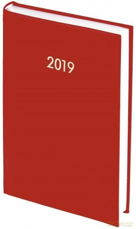 Kalendarz 2019 A5 dzienny Albit czerwony [KALENDARZ]