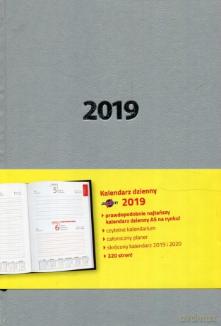 Kalendarz 2019 A5 dzienny ekonomiczny [KALENDARZ]