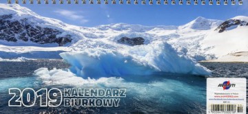 Kalendarz 2019 Biurkowy poprzeczny lodowiec [KALENDARZ]