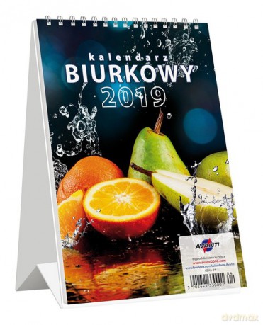 Kalendarz 2019 KBA504 Biurkowy A5 [KALENDARZ]