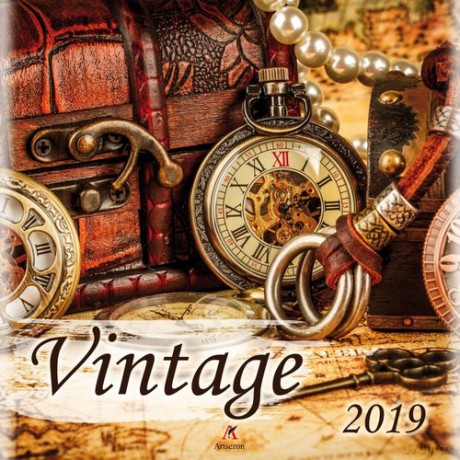 Kalendarz 2019 ścienny kwadrat Vintage [KALENDARZ]