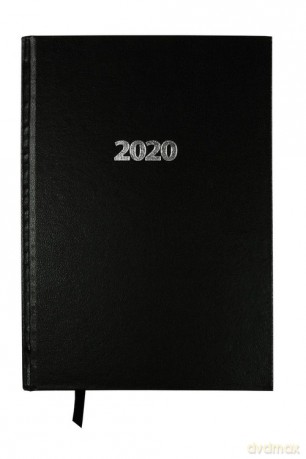 Kalendarz 2020 A5 książkowy dzienny czarny [KALENDARZ]