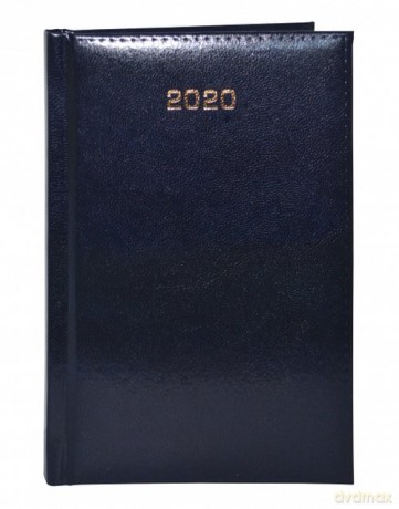 Kalendarz 2020 książkowy - terminarz B6 dzienny granat [KALENDARZ]