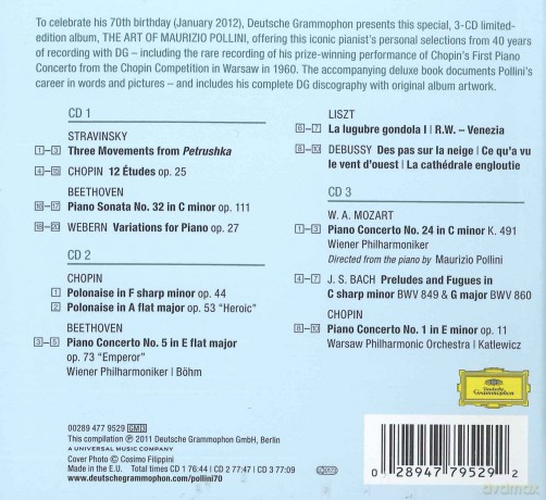 Maurizio Pollini: The Art Of Maurizio Pollini (digibook) [3CD]