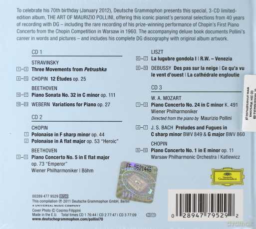 Maurizio Pollini: The Art Of Maurizio Pollini (digibook) [3CD]