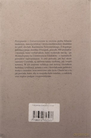 Pożegnanie z Uniwersytetem - Kazimierz Nowosielski [KSIĄŻKA]