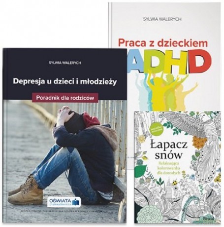 Praca z dzieckiem z ADHD + Depresja u dzieci i młodzieży + Kolorowanka [KSIĄŻKA]