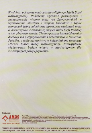 Sanktuaria polskie - Sanktuarium Pasyjno-Maryjne w Kalwarii Zebrzydowskiej [VCD]