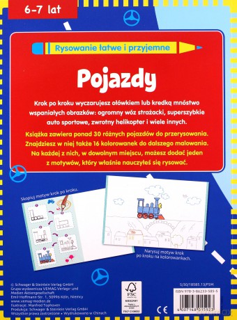 Rysowanie łatwe i przyjemne Pojazdy 6-7 lat [KSIĄŻKA]