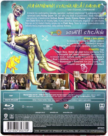 Ptaki Nocy i Fantastyczna Emancypacja Pewnej Harley Quinn (steelbook) [Blu-Ray]