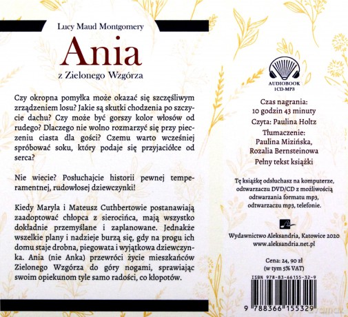 Ania z Zielonego Wzgórza - Lucy Maud Montgomery [AUDIOBOOK]