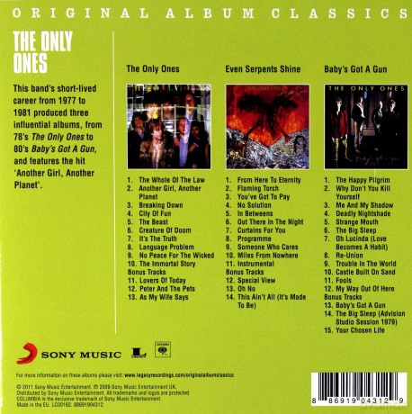 The Only Ones: Original Album Classics [3CD]