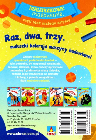 Maszyny budowlane. Maluszkowe malowanie [KSIĄŻKA]