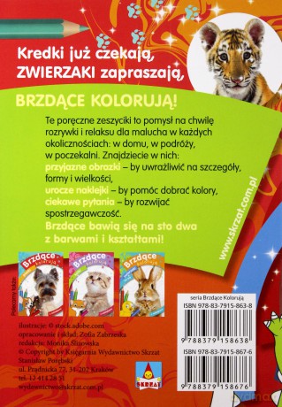 Zwierzaki w ZOO. Brzdące kolorują - Zofia Zabrzeska [KSIĄŻKA]