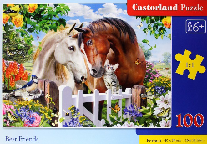 CASTORLAND 100 el. Najlepszy przyjaciel konie [PUZZLE]