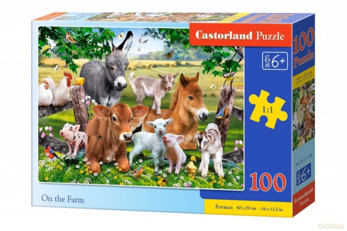 CASTORLAND 100 el. Zwierzeta na farmie [PUZZLE]