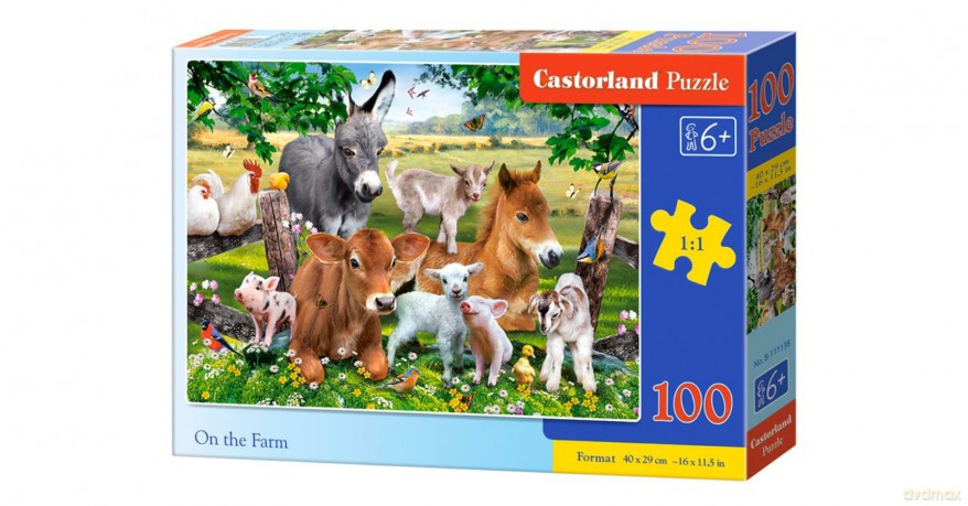CASTORLAND 100 el. Zwierzeta na farmie [PUZZLE]