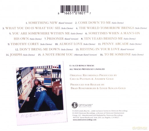 Andrew Gold: Something New: Unreleased Gold [CD]