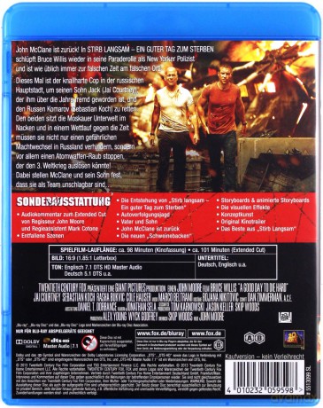 A Good Day to Die Hard (Szklana pułapka 5) [Blu-Ray]