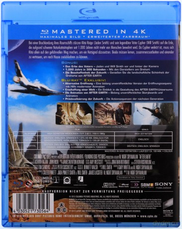 After Earth (1000 lat po Ziemi) [Blu-Ray]
